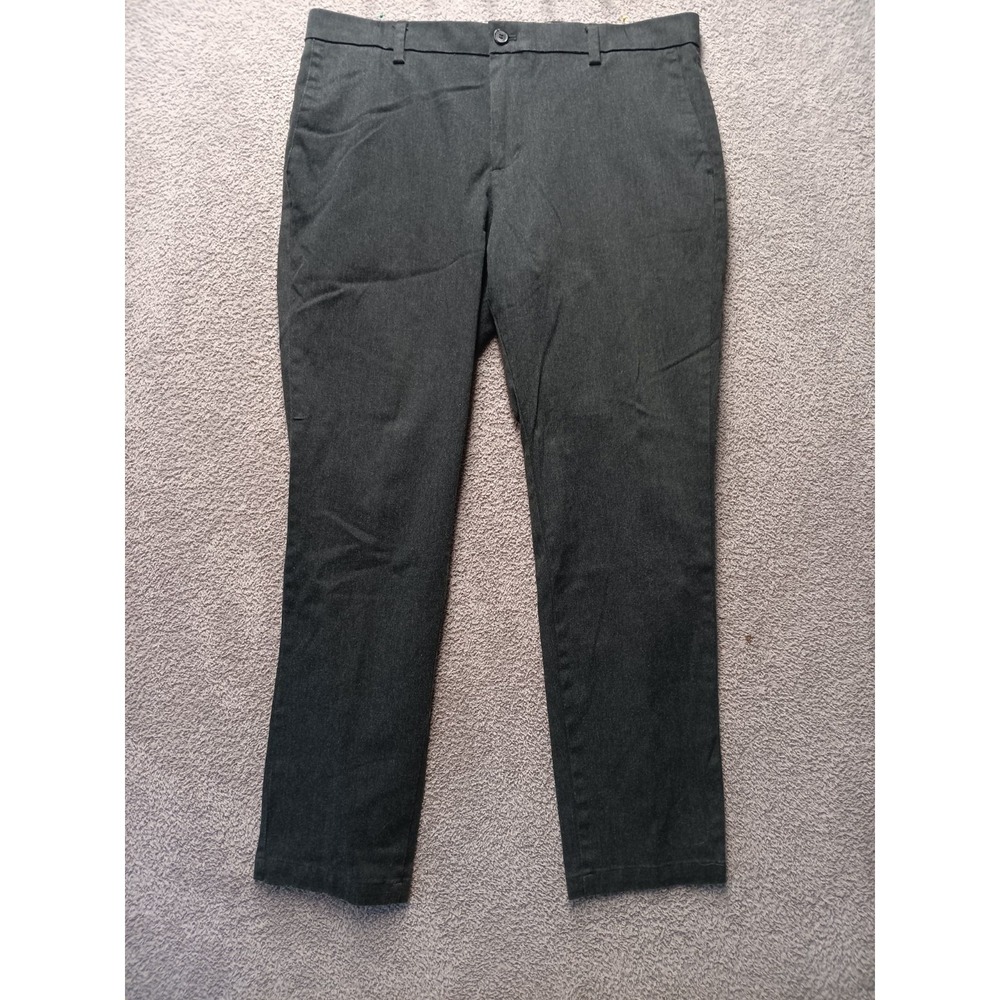 Dockers Men's Slim Fit Chino Pants Dark Gray Flex Comfort 36x32 Trousers